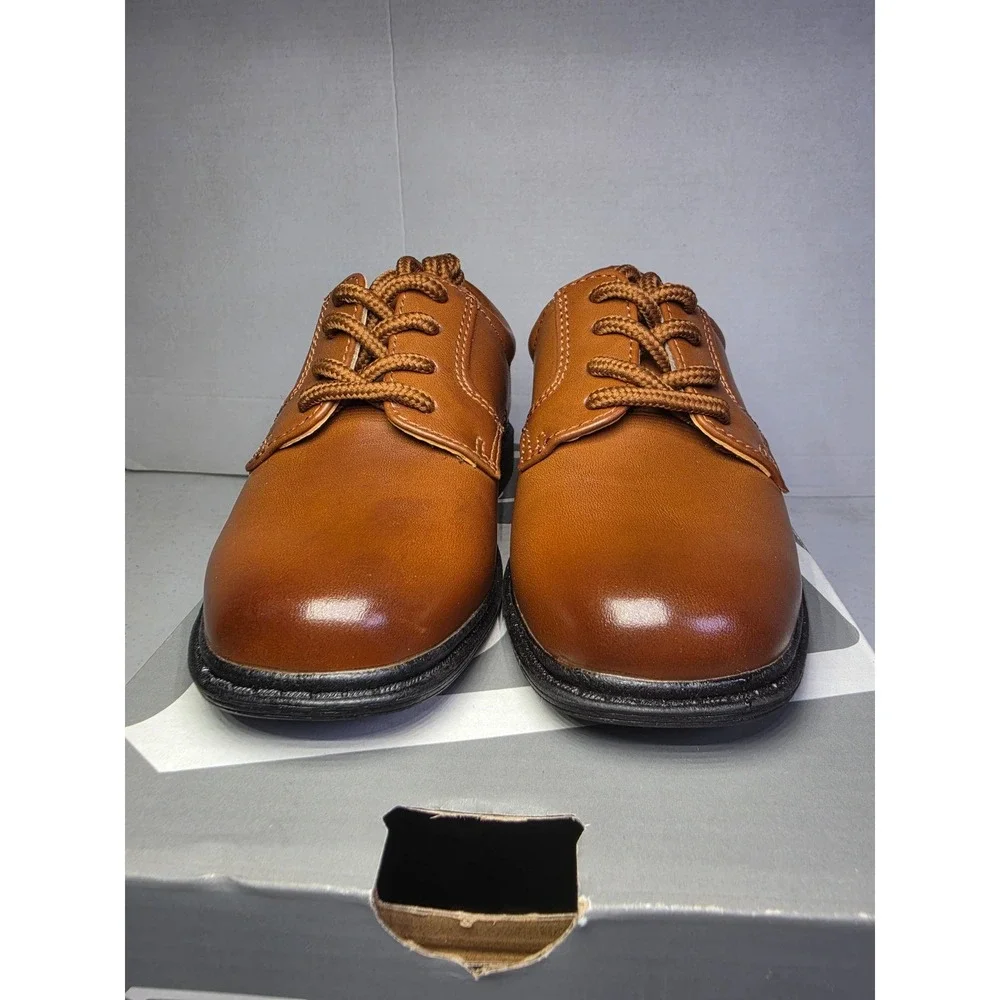 Stacy Adams Austin Boys Dress Shoes Cognac Brown Lace Up Oxfords Size 6M New